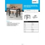 Acopa 4 Qt. Half Size Wrought Iron Pillar Chafer Set with Stainless Steel Cover and Handle