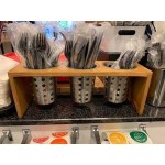 Cal-Mil 1425-3-99 Madera 3-Cylinder Horizontal Flatware / Condiment Display Cal-Mil 1425-3-99 Madera 3-Cylinder Horizontal Flatware / Condiment Display