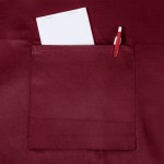Chef Revival Burgundy Poly-Cotton Customizable Bib Apron with 1 Pocket - 34 Chef Revival Burgundy Poly-Cotton Customizable Bib Apron with 1 Pocket - 34