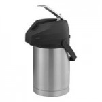 Service Ideas Color-Me-SVAC 3 Liter Brushed Stainless Steel Lined Airpot with Lever and Blue Top CTAL30BLU Service Ideas Color-Me-SVAC 3 Liter Brushed Stainless Steel Lined Airpot with Lever and Blue Top CTAL30BLU