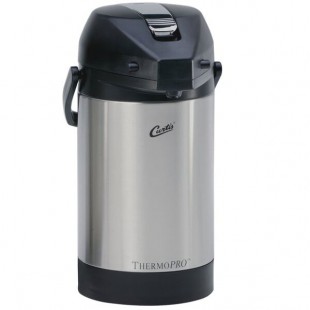 Curtis ThermoPro 2.5 Liter Stainless Steel Lined Low Profile Airpot TLXA2501S000 Curtis ThermoPro 2.5 Liter Stainless Steel Lined Low Profile Airpot TLXA2501S000