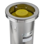 San Jamar C6500C Stainless Steel In-Counter 32 - 46 oz. Cup Dispenser