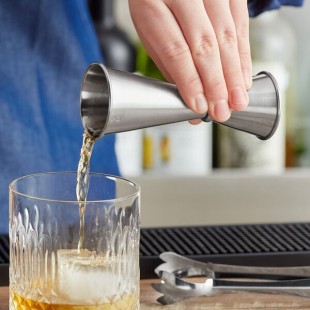 Acopa 1 oz. & 2 oz. Stainless Steel Japanese Jigger Acopa 1 oz. & 2 oz. Stainless Steel Japanese Jigger