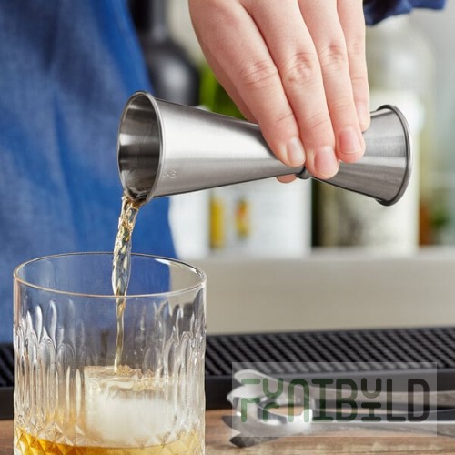 Acopa 1 oz. & 2 oz. Stainless Steel Japanese Jigger