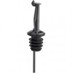 Acopa Stainless Steel Tapered Liquor Pourer with Flip Cap - 12/Pack