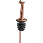 Acopa Stainless Steel Tapered Liquor Pourer with Flip Cap - 12/Pack