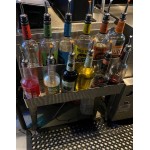 Acopa Stainless Steel Tapered Liquor Pourer with Flip Cap - 12/Pack