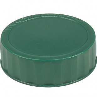 FIFO Innovations 280-1705 Dark Green Identification Label Cap for FIFO Squeeze Bottles - 6/Pack