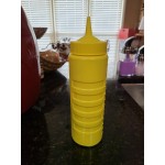 Vollrath 4924-08 Traex® 24 oz. Yellow Single Tip Wide Mouth Squeeze Bottle