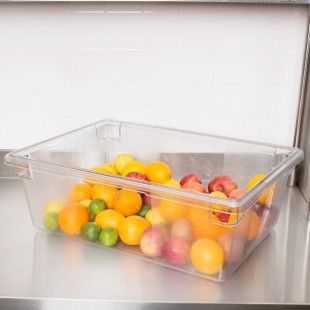 Rubbermaid® FG330000CLR Clear Polycarbonate Food Storage Box - 26 Rubbermaid® FG330000CLR Clear Polycarbonate Food Storage Box - 26