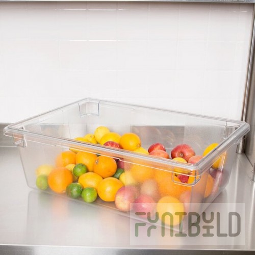 Rubbermaid® FG330000CLR Clear Polycarbonate Food Storage Box - 26