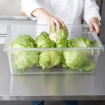 Rubbermaid® FG330000CLR Clear Polycarbonate Food Storage Box - 26 Rubbermaid® FG330000CLR Clear Polycarbonate Food Storage Box - 26