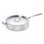 Eastern Tabletop 5926 6 Qt. Mirrored Stainless Steel Induction Pot with Flat Lid and Double Handles Eastern Tabletop 5926 6 Qt. Mirrored Stainless Steel Induction Pot with Flat Lid and Double Handles