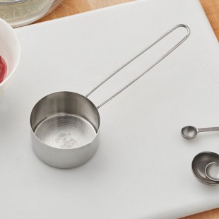 American Metalcraft MCL75 3/4 Cup Stainless Steel Measuring Cup with Wire Handle