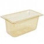 Vollrath 9036410 Super Pan® 1/3 Size Amber High Heat Plastic Food Pan - 6 Vollrath 9036410 Super Pan® 1/3 Size Amber High Heat Plastic Food Pan - 6