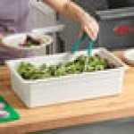 Cambro 16CW148 Camwear® Full Size White Polycarbonate Food Pan - 6 Cambro 16CW148 Camwear® Full Size White Polycarbonate Food Pan - 6
