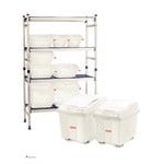 Araven 09146 ColorClip 1.8 Gallon / 28.8 Cup Polypropylene Light-Duty Shelf Ingredient Bin Araven 09146 ColorClip 1.8 Gallon / 28.8 Cup Polypropylene Light-Duty Shelf Ingredient Bin