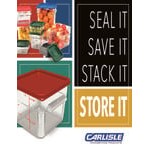 Carlisle 12 Qt. Allergen-Free Clear Square Polycarbonate Food Storage Container