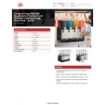 Carnival King RBD5G4 Quadruple 5 Gallon Bowl Refrigerated Beverage Dispenser - 120V Carnival King RBD5G4 Quadruple 5 Gallon Bowl Refrigerated Beverage Dispenser - 120V