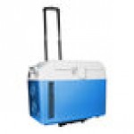 Summit Appliance SPFZ25M Accucold .88 Cu. Ft. Blue / White DC-Powered Portable Medical Freezer with Lock and Collapsible Trolley - 12/24VDC Summit Appliance SPFZ25M Accucold .88 Cu. Ft. Blue / White DC-Powered Portable Medical Freezer with Lock and Collapsible Trolley - 12/24VDC