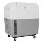 Summit Appliance SPFZ25M Accucold .88 Cu. Ft. Blue / White DC-Powered Portable Medical Freezer with Lock and Collapsible Trolley - 12/24VDC Summit Appliance SPFZ25M Accucold .88 Cu. Ft. Blue / White DC-Powered Portable Medical Freezer with Lock and Collapsible Trolley - 12/24VDC