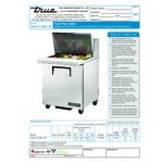 True TSSU-27-12M-C-HC LH 27 7/8 True TSSU-27-12M-C-HC LH 27 7/8