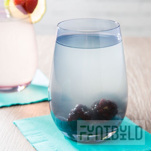 Stolzle Elements from Global Tableware Collective 15.75 oz. Smoky Blue Stemless Wine Glass / Tumbler - 24/Case