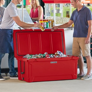 CaterGator CG170RD Red 170 Qt. Rotomolded Outdoor Cooler / Ice Chest CaterGator CG170RD Red 170 Qt. Rotomolded Outdoor Cooler / Ice Chest
