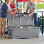 CaterGator CG200PG Gray 210 Qt. Rotomolded Outdoor Cooler / Ice Chest