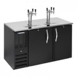 Beverage-Air DD68HC-1-C-B 2 Single Tap Club Top Kegerator Beer Dispenser - Black, (3) 1/2 Keg Capacity Beverage-Air DD68HC-1-C-B 2 Single Tap Club Top Kegerator Beer Dispenser - Black, (3) 1/2 Keg Capacity