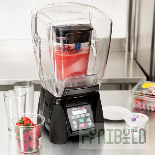 Waring MX1500XTXP Xtreme 3 1/2 hp Commercial Blender with Programmable Keypad & LCD Screen, Adjustable Speed, and 48 oz. Copolyester Container - 120V