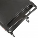 Metro myCart MY2636-25BL Black Utility Cart with Two Shelves and Chrome Posts - 28 Metro myCart MY2636-25BL Black Utility Cart with Two Shelves and Chrome Posts - 28