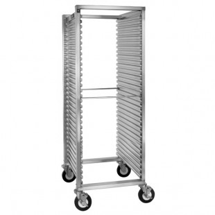 Cres Cor 200-1833A 31 Pan End Load Aluminum Bun / Sheet Pan Rack with Corrugated Sidewalls - Assembled