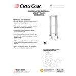 Cres Cor 200-1833A 31 Pan End Load Aluminum Bun / Sheet Pan Rack with Corrugated Sidewalls - Assembled