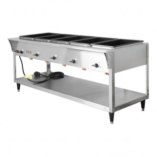 Vollrath 38215 ServeWell® SL Electric Five Pan Hot Food Table 120V - Sealed Well