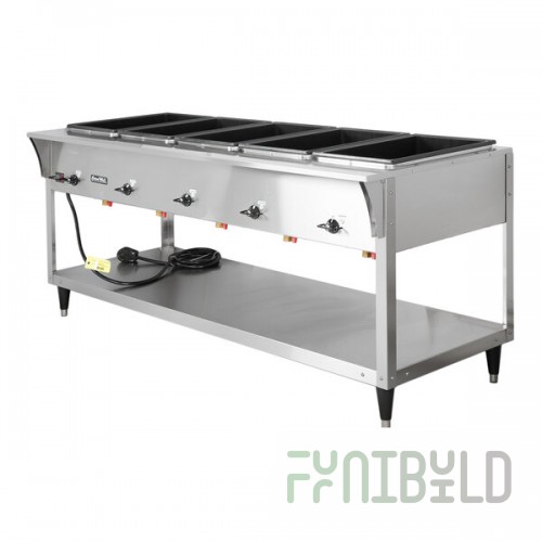 Vollrath 38215 ServeWell® SL Electric Five Pan Hot Food Table 120V - Sealed Well