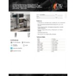 Cooking Performance Group COH-D4-M Double Stacked Electric Digital 4 Tray Half Size Convection Oven with Moisture Injection and Stand - 208-240V