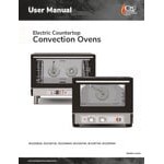 Cooking Performance Group COH-D4-M Double Stacked Electric Digital 4 Tray Half Size Convection Oven with Moisture Injection and Stand - 208-240V