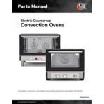 Cooking Performance Group COH-D4-M Double Stacked Electric Digital 4 Tray Half Size Convection Oven with Moisture Injection and Stand - 208-240V