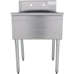 Advance Tabco 4-41-24 One Compartment Stainless Steel Commercial Sink - 24 Advance Tabco 4-41-24 One Compartment Stainless Steel Commercial Sink - 24