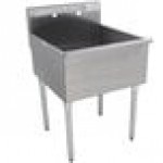 Advance Tabco 4-41-24 One Compartment Stainless Steel Commercial Sink - 24 Advance Tabco 4-41-24 One Compartment Stainless Steel Commercial Sink - 24