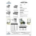 Advance Tabco 4-41-24 One Compartment Stainless Steel Commercial Sink - 24 Advance Tabco 4-41-24 One Compartment Stainless Steel Commercial Sink - 24