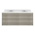 Tot Mate TM8352R.S3322 Shadow Elm Double Laminate Floor Vanity - 49