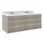 Tot Mate TM8352R.S3322 Shadow Elm Double Laminate Floor Vanity - 49