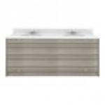 Tot Mate TM8352R.S3322 Shadow Elm Double Laminate Floor Vanity - 49