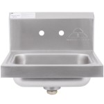 Advance Tabco 7-PS-70 Hand Sink with Two Splash Faucet Holes - 17