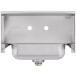 Advance Tabco 7-PS-70 Hand Sink with Two Splash Faucet Holes - 17