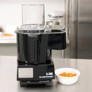 Waring WFP14SC Combination Food Processor with 3.5 Qt. Clear Bowl, Continuous Feed Attachment, and 4 Discs - 1 hp Waring WFP14SC Combination Food Processor with 3.5 Qt. Clear Bowl, Continuous Feed Attachment, and 4 Discs - 1 hp