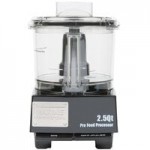 Waring WFP14SC Combination Food Processor with 3.5 Qt. Clear Bowl, Continuous Feed Attachment, and 4 Discs - 1 hp