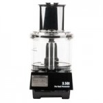 Waring WFP14SC Combination Food Processor with 3.5 Qt. Clear Bowl, Continuous Feed Attachment, and 4 Discs - 1 hp